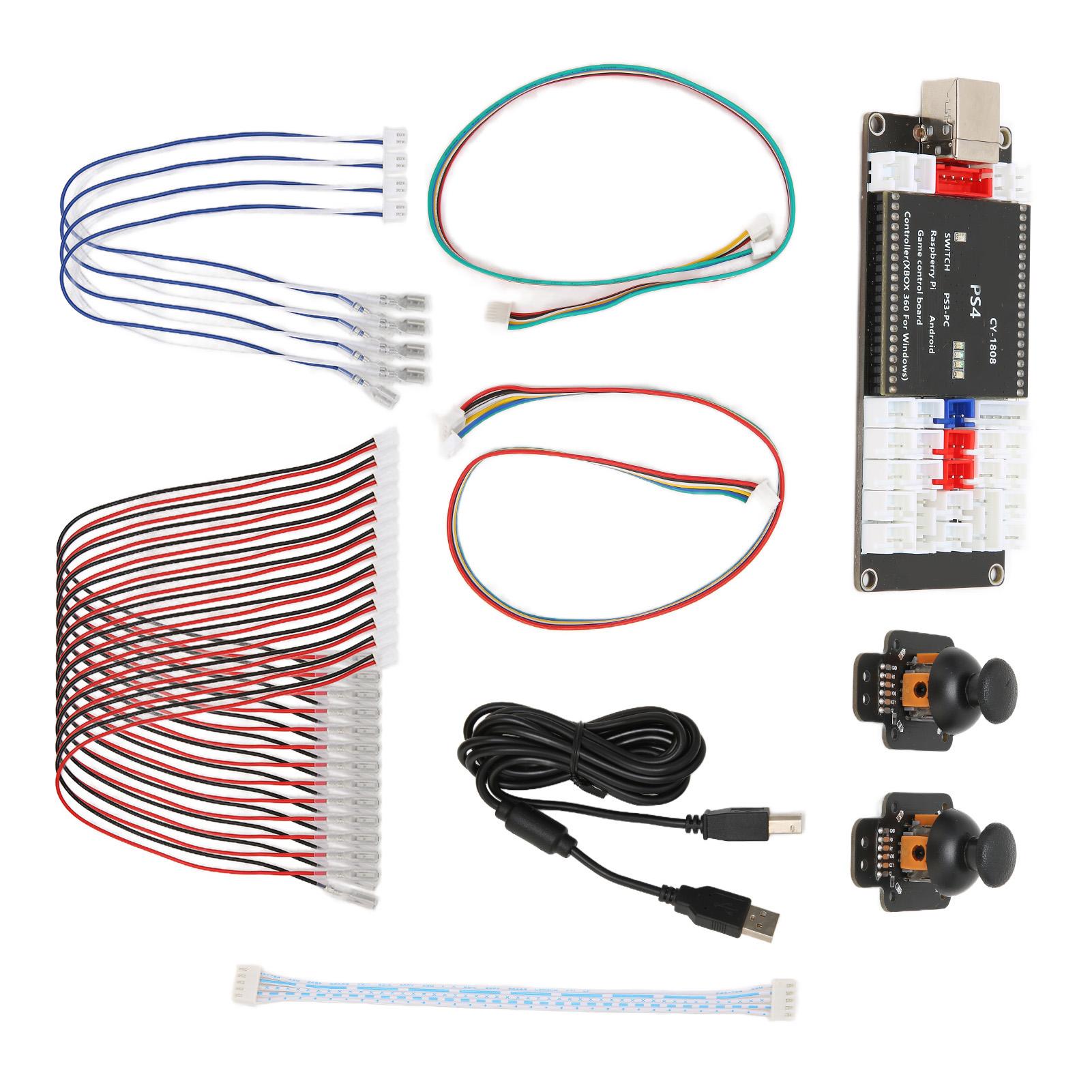 Arcade-Encoder ohne Verzögerung, USB-Game-Controller, DIY-Code-Board mit 3D-Analog-Joystick-Sensor für PS4