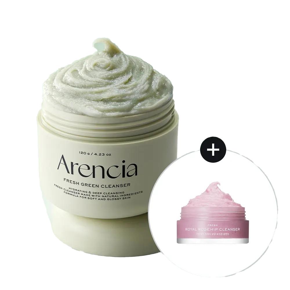 Arencia Reis Mochi Frischer Reiniger Set (Wählen Sie 1 : Grün / Hagebutte / Blauer Ysop + 15 g) Fresh Green Cleanser