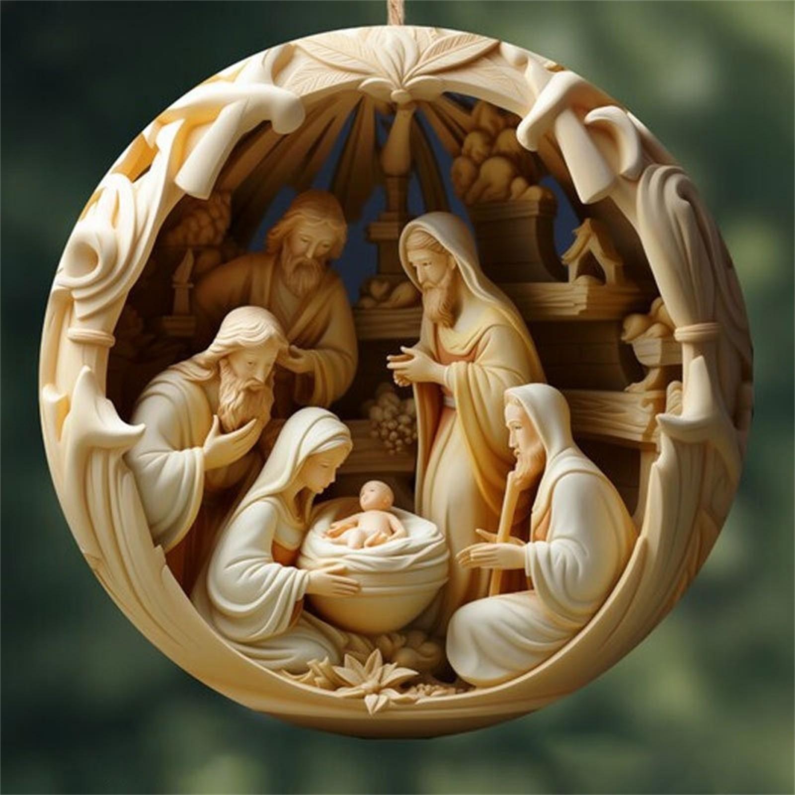 Weihnachtsbaum-Anhänger zum Aufhängen, Heimdekoration, Weihnachtsdekoration One Size