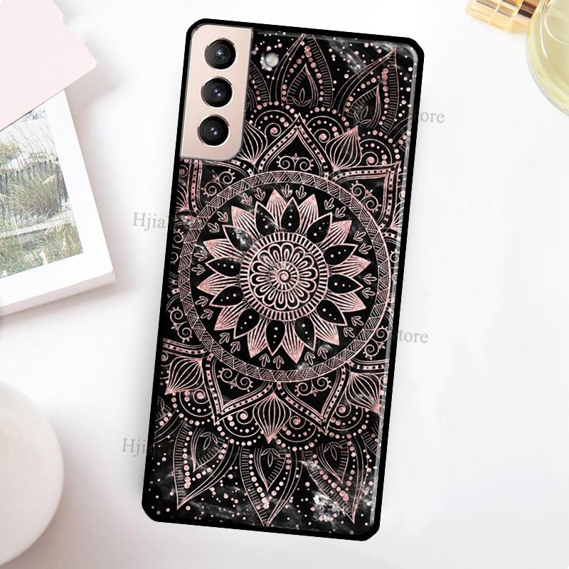 Indisches Muster Mandala Hülle Für Samsung Galaxy S22 Ultra S20 S21 FE S8 S9 S10 Note 10 Plus Note 20 Ultra Hülle Galaxy S22Ultra