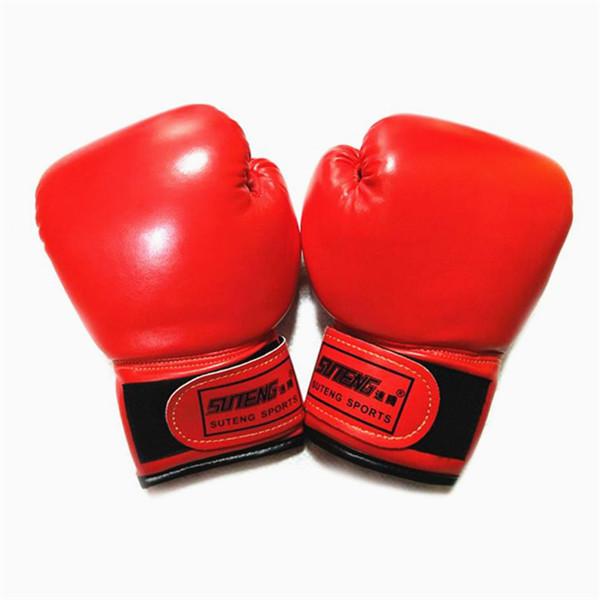 2–8 Jahre Kinder-Boxhandschuhe für Spaß, Muay-Thai-Kampf, Sanda, Kampfsport, Tasche, Boxen, Trainingshandschuhe, Ausrüstung 04 rot