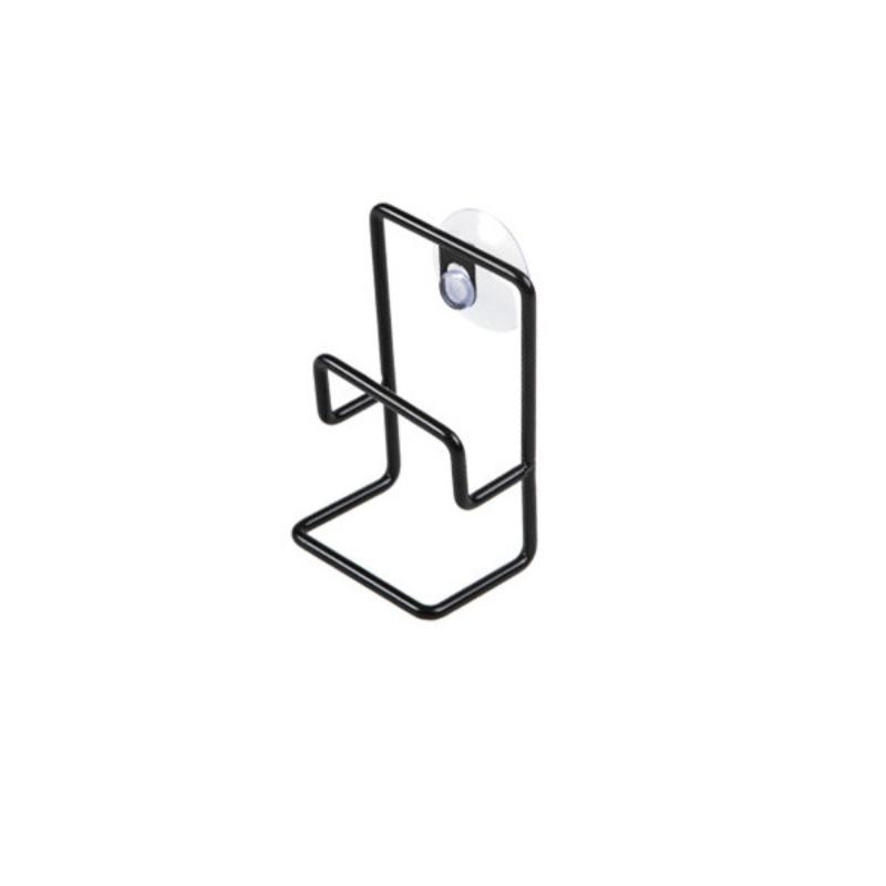 Abflussregal aus Eisen für die Spüle, Schwammaufbewahrung, Waschbecken, Wasserhahn, hängender Schwammhalter, Spüle, Seifenständer, Regal, Aufbewahrungsorganisator für Küche und Bad schwarz