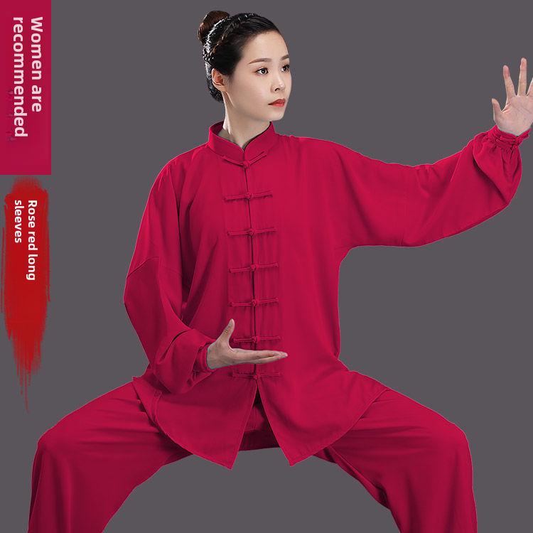 Baumwoll-Seiden Tai Chi Anzug für Damen & Herren - Frühling/Sommer Kampfsport-Aufführungskleidung Extra Large