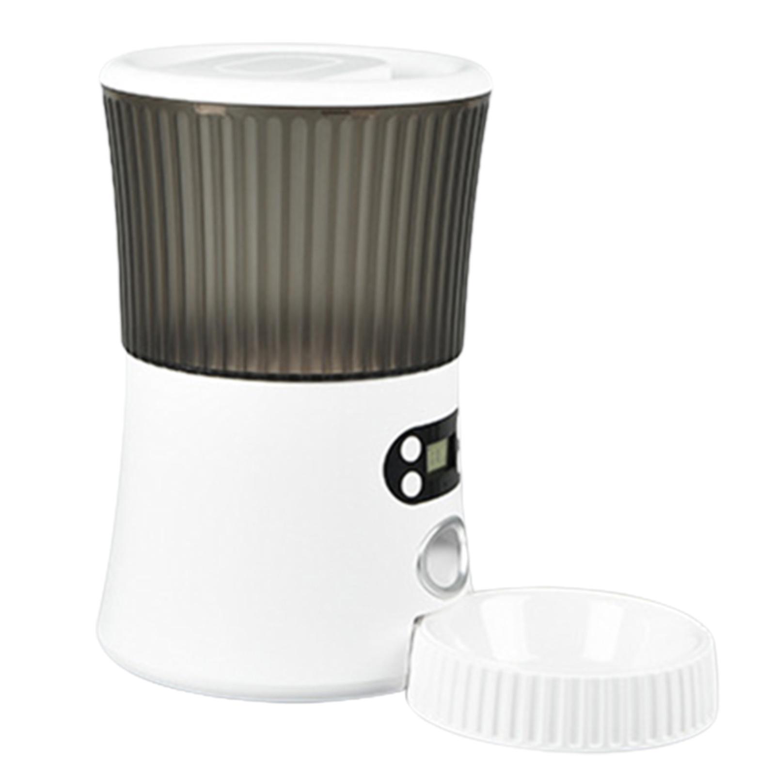 Automatischer Futterautomat für Haustiere, programmierbares zeitgesteuertes Futtergerät für Haustiere, intelligenter Futterspender für Haustiere, Video/WiFi-fähig Button EU Plug