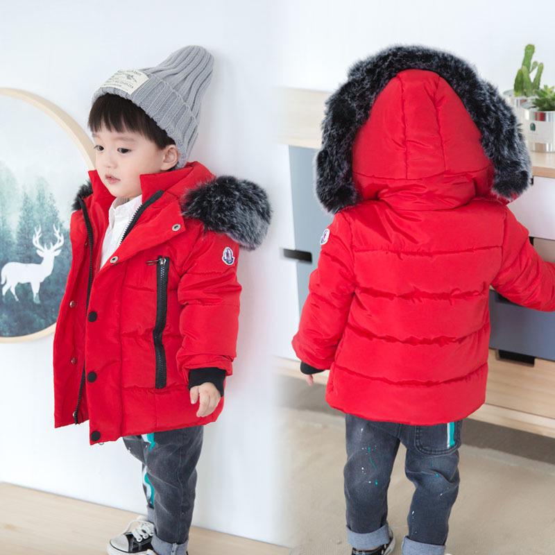 Baby Jungen Jacke Herbst Winter Jacke Jungen Jacke Kinder Mit Kapuze Warme Oberbekleidung Mantel Jungen Kleidung 110 rot