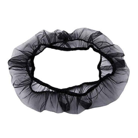 Vogelkäfig Samenfänger Verstellbares Luftiges Nylonnetz Staubdichte Vogelkäfigabdeckung Rock für Papagei Sittich Ara Afrikanisch Rund Quadratische Käfige S schwarz