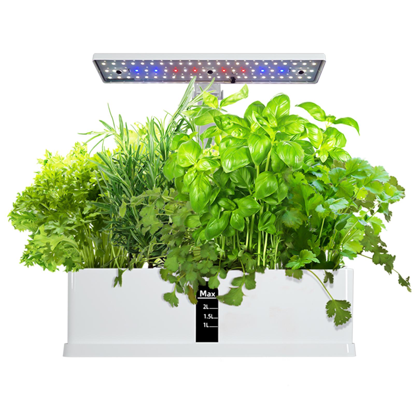 Smart Hydroponics Growing System Kräutergarten-Set für den Innenbereich, 9 Pods, automatisches Timing mit Höhe UK Plug