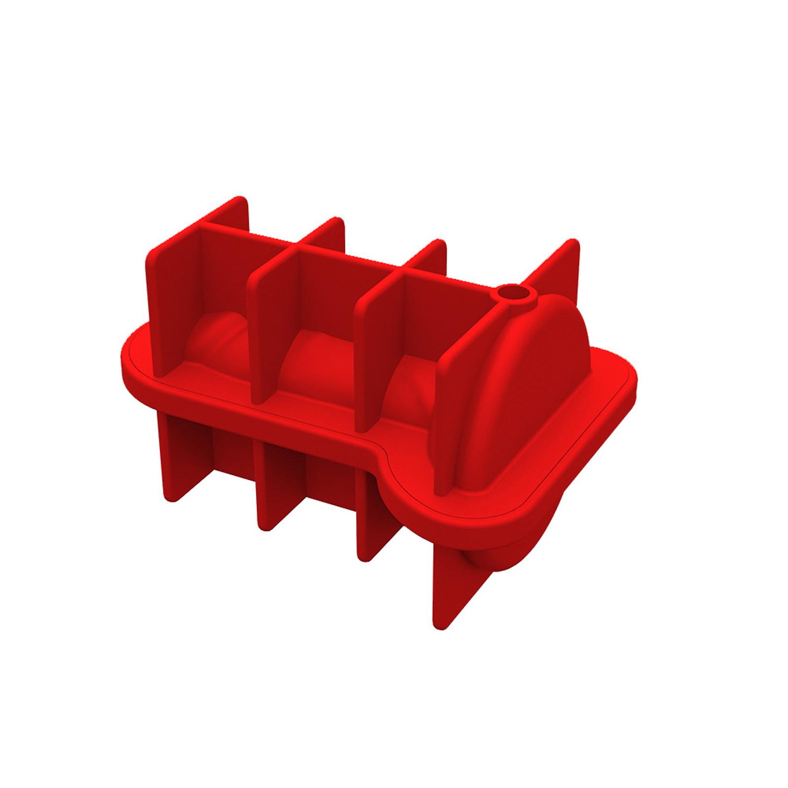 Kreative Eisform mit Deckel Eismaschine Eisblock Eisform One Size rot