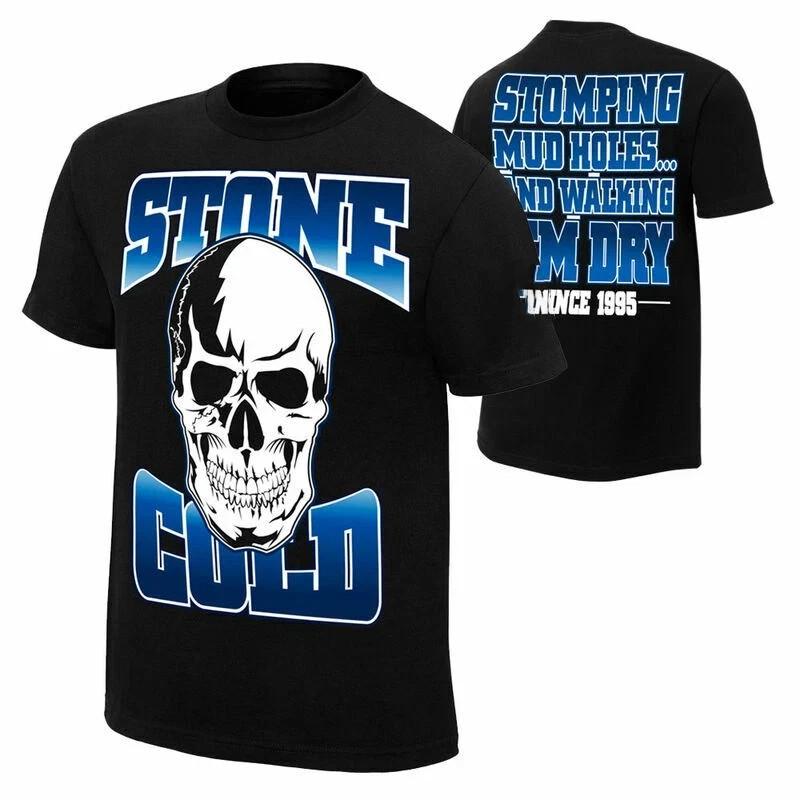 WWE Stone Cold Steve Austin Stomping Mudholes Schwarzes Unisex-T-Shirt XXXL