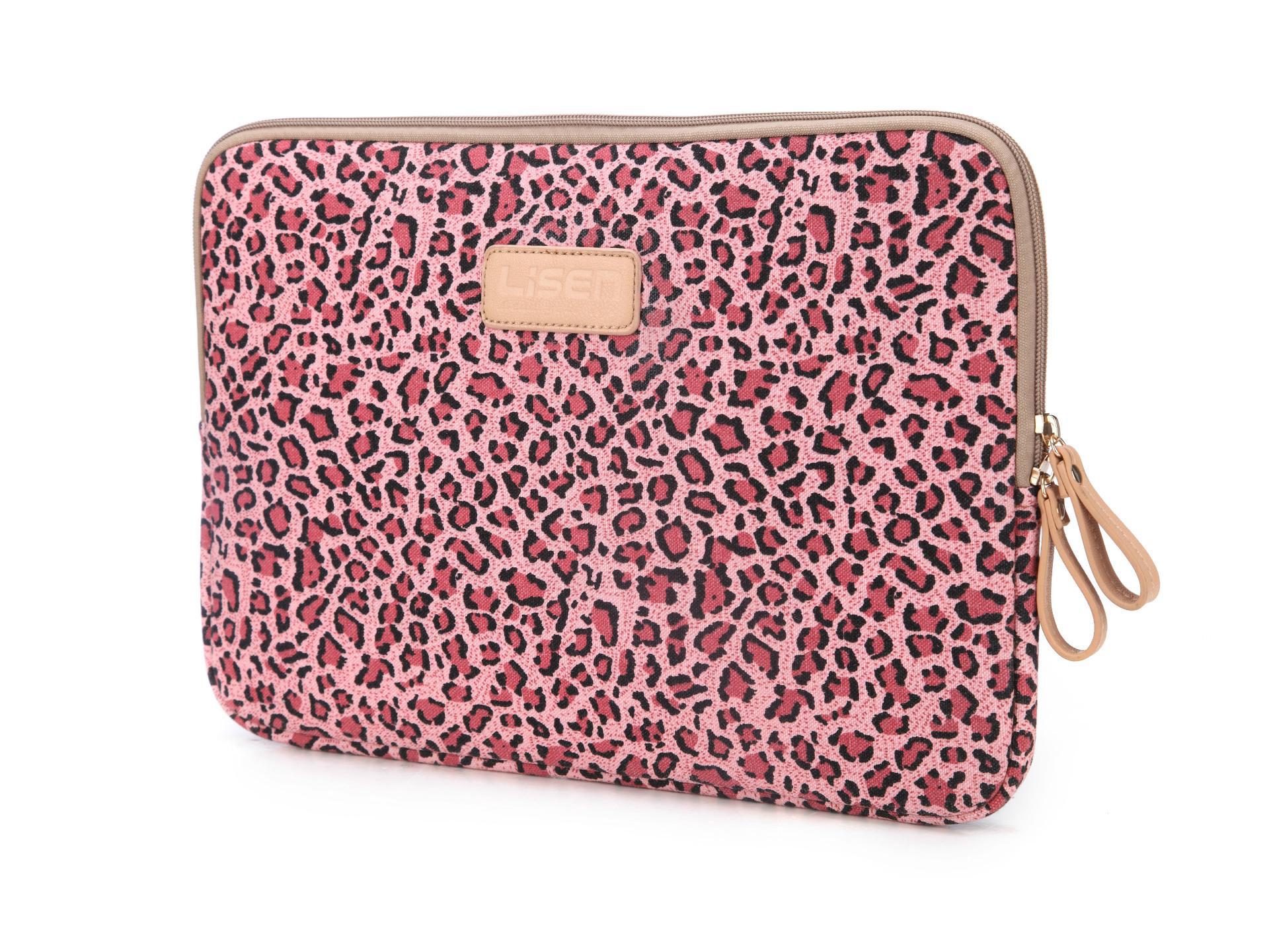 Laptophülle mit Leopardenmuster, iPad/11/13/14/15,6 Zoll, Unisex 6-inch vertical Kindle bag rot