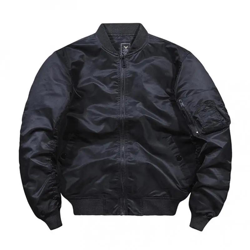 Frühling Herbst Bomber Jacke Männer Frauen Military Fly Jacke Varsity Baseball Flug Mantel Herren Windjacke Herren Kleidung XXXL schwarz