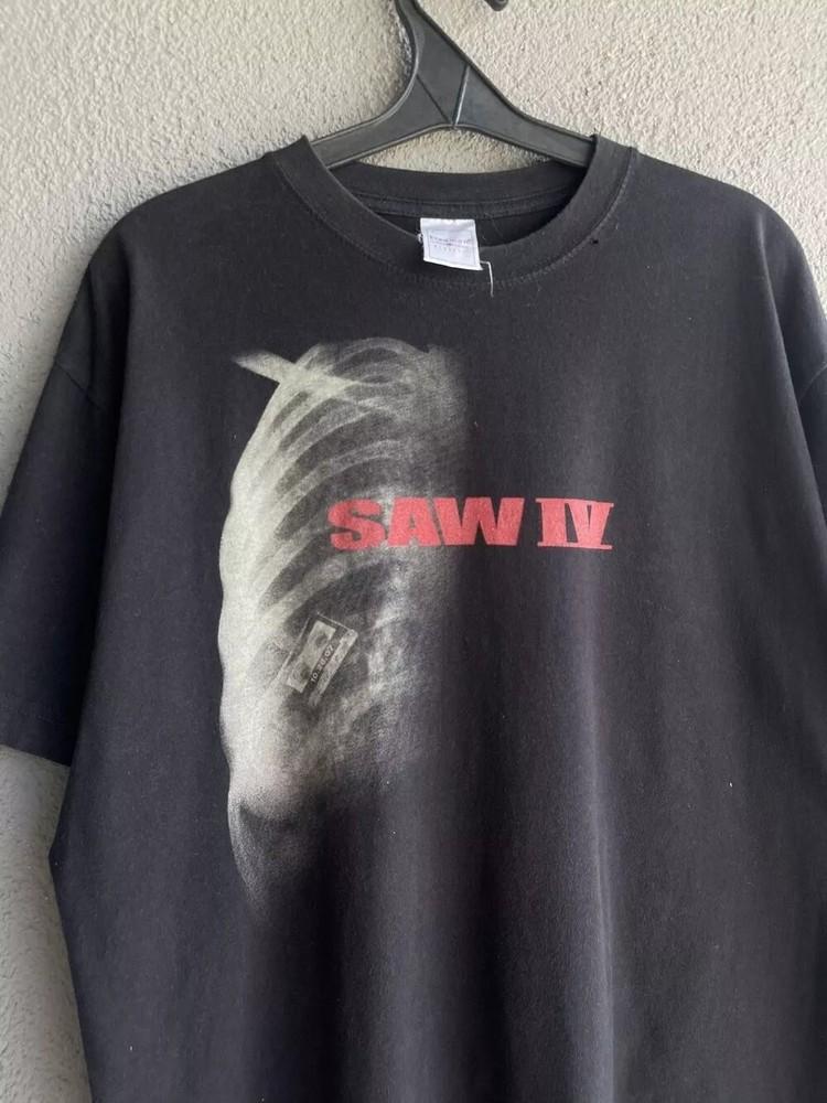 Saw IV Saw 4 Horrorfilm Schwarz Für Männer Frauen Unisex T-Shirt Nachdruck S-5XL Unisex T-Shirt L gray