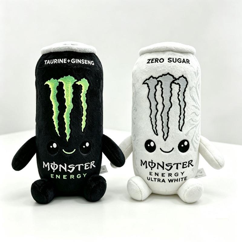 Neues Niedliches Zero Sugar Monster Energy Drink Plüschtier Niedliche Simulation Energy Drink Dose Stoffpuppe Mehrfarbig Weiche Figur Heimdeko Sammlerstück Geschenk 22cm