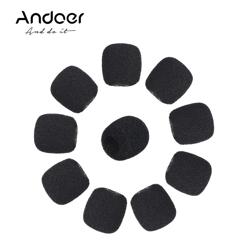 10 Stück Mini-Revers-Headset-Mikrofon-Windschutzscheiben-Mikrofon-Schaumstoff-Abdeckung small
