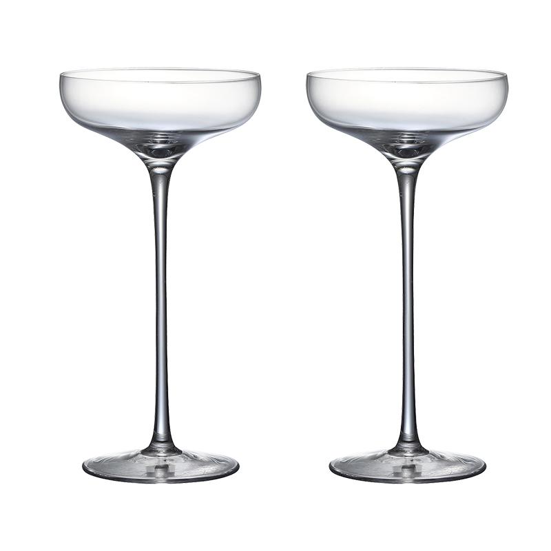 Extrahohes 2er-Set 240ML Cocktail-Paar-Gläser Martini-Glas Barzubehör Set von 2 201-300ml