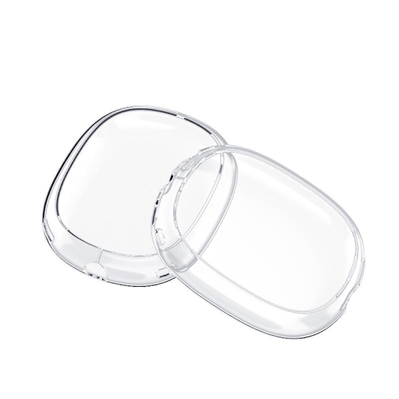Fonken 2 Stück/Set weiche, kratzfeste, transparente Abdeckung für AirPods Max, TPU, kabellose, stoßfeste Kopfhörer-Hülle, Schutzhülle transparent