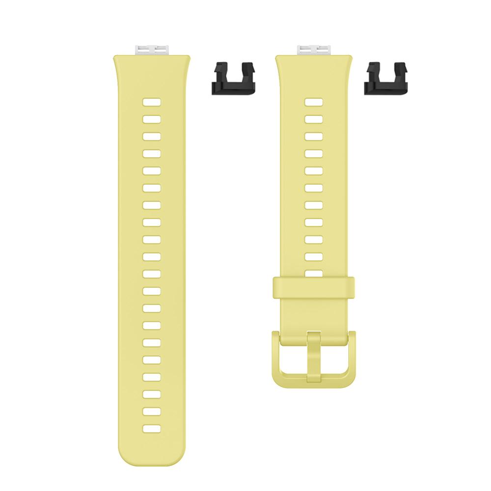 Silikon-Armband für Huawei Watch Fit Smart Watch Band Ersatzarmband für Huawei Watch Fit Armband gelb