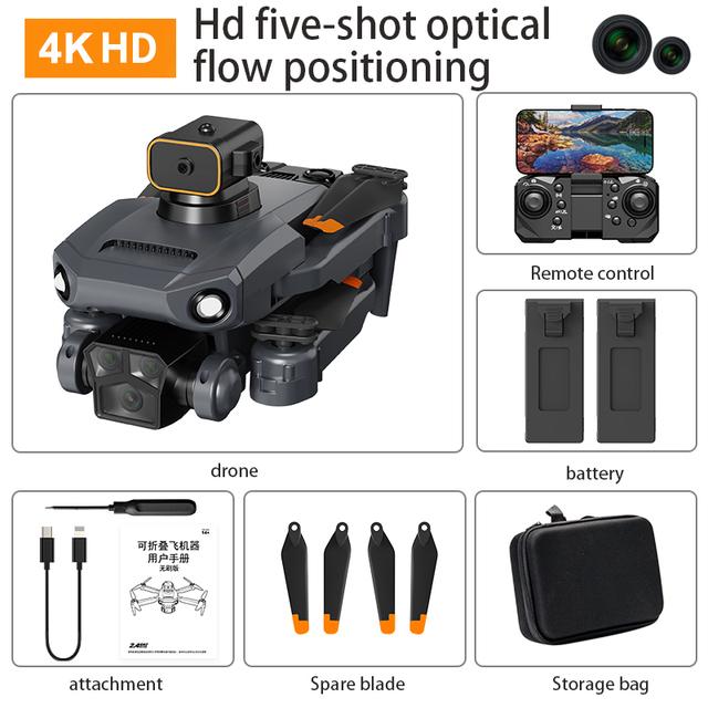 P8 Pro 8K Drohne Professionelle Hindernisvermeidung 4K Dual HD Kamera 5G Bürstenloser Motor Faltbarer Quadcopter Geschenke Spielzeug Black4KBag2B