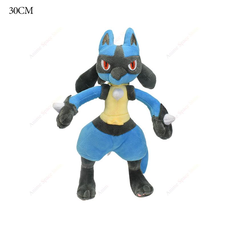 Anime Glänzendes Glurak Plüsch Pokemon Spielzeug Niedlich Mega-Entwicklung X Glurak Arktos Lucario Stofftier Peluche Kinder Weihnachtsgeschenke gray