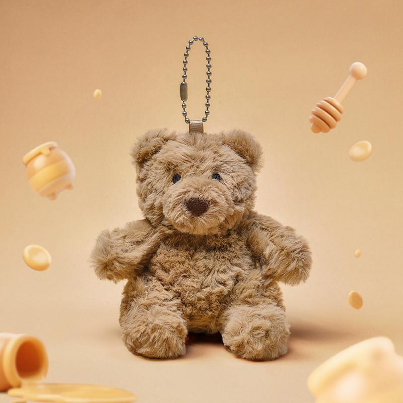 Tier Jellycat Plüsch Schlüsselanhänger Superweich PP Baumwolle Taschenanhänger Geschenk für Kinder Bear