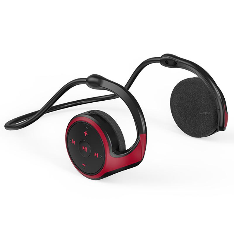 Sport Mini Wireless Kopfhörer Mini Faltbare Bluetooth Kopfhörer 8D Surround Heavy Bass Mit HD Mic Unterstützung FM TF Modus Für Iphone Xiaomi Huawei rot