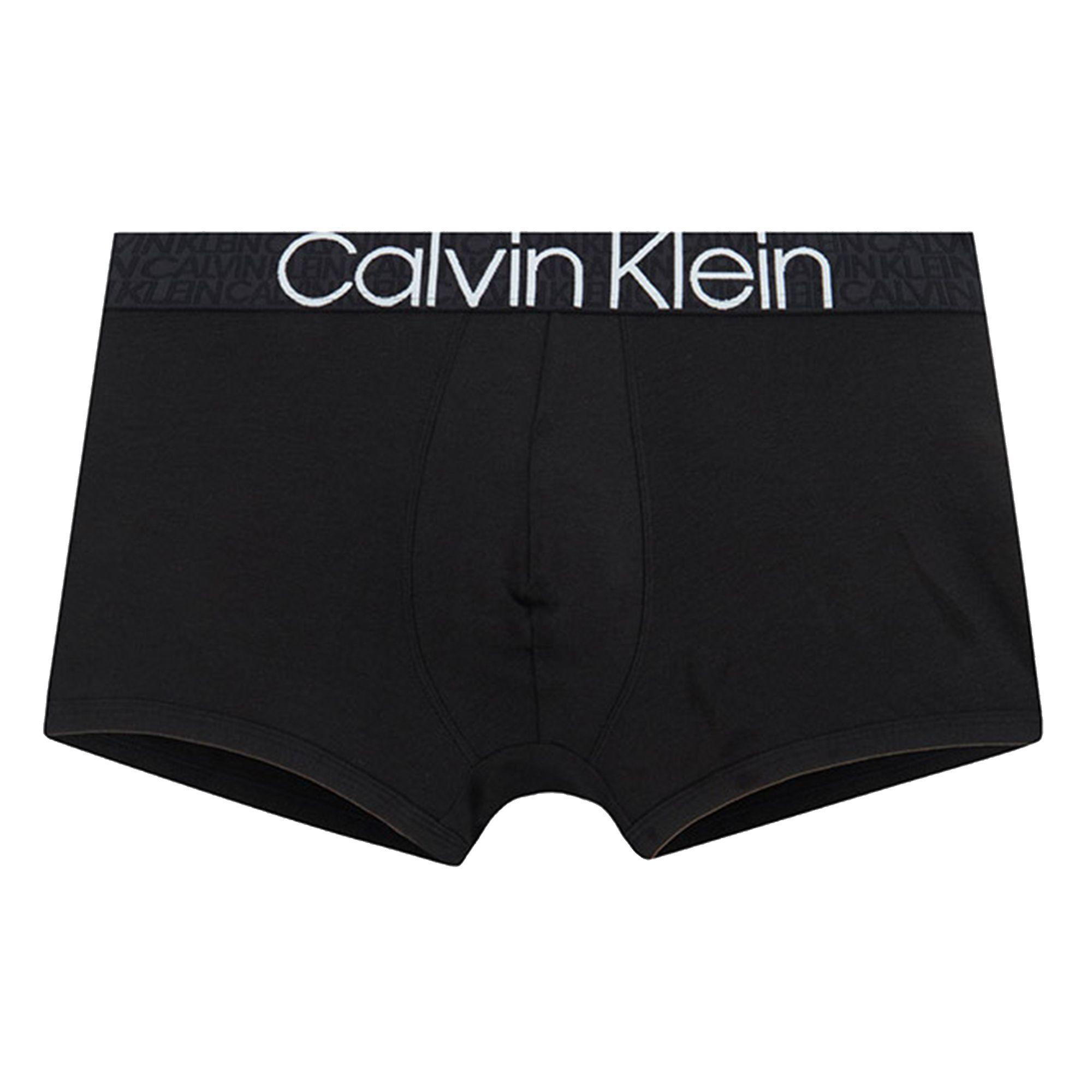 Calvin Klein Umweltfreundliche Auffällige Logo Enganliegende Boxershorts Herren Unterwäsche Schwarz NB2682-UB1 L black