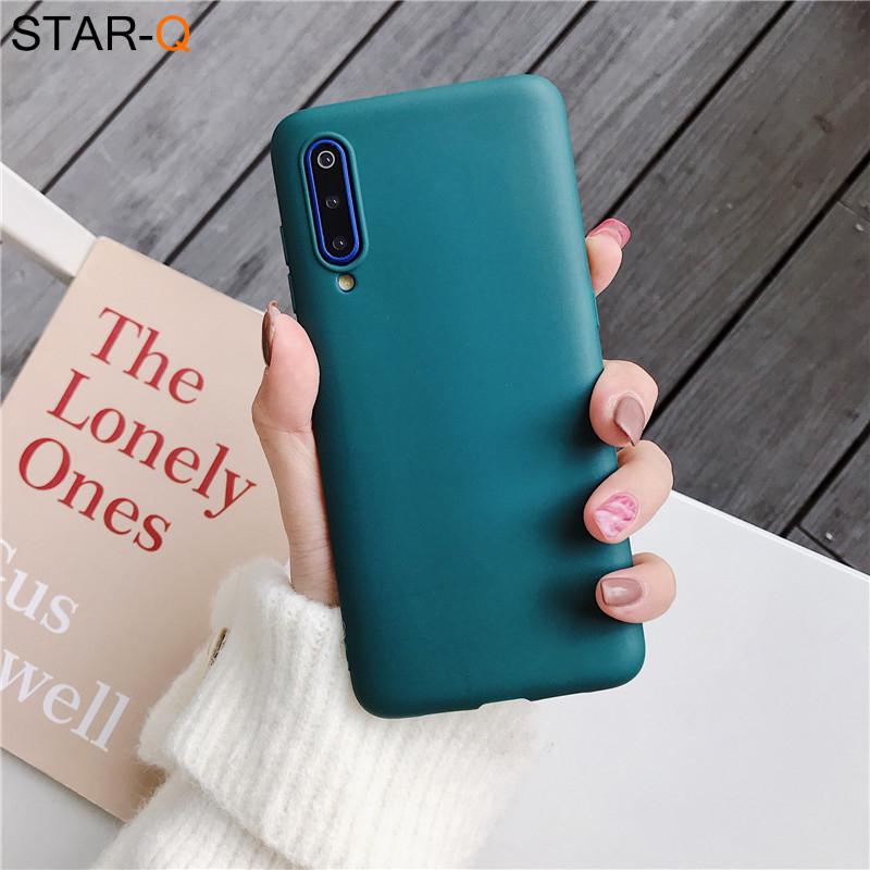 Candy Color Silikon Handyhülle für Samsung Galaxy A50 A70 A30 A40 A20 A10 Galaxi A51 A71 A20e M30s A7 2018 Matte Soft Tpu Hüllen a7 2018 dunkelgrüne