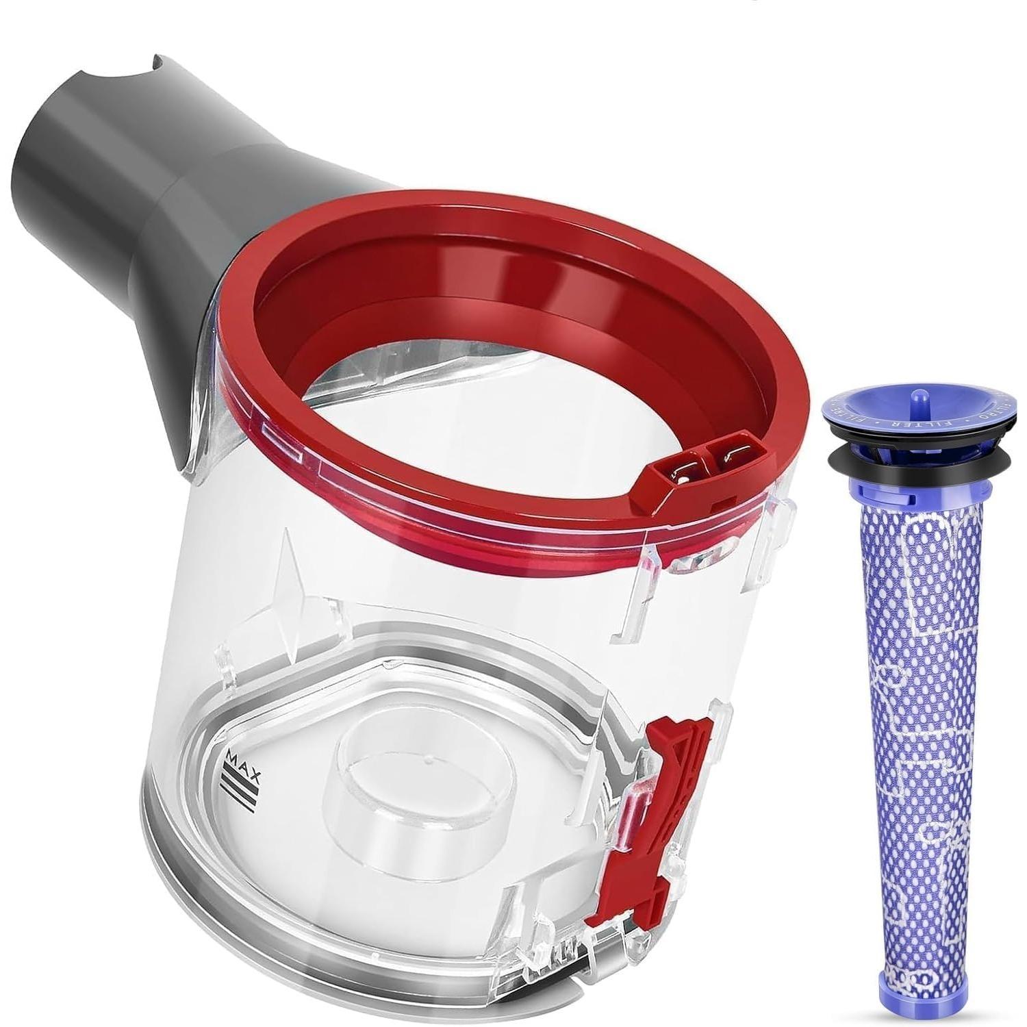 Staubbehälter Kompatibel mit Dyson V7 V8 SV10 SV11 Staubsauger Behälter, Staubbehälter Ersatz für Dyson V7 V8 Behälter Teilenummer 967699-01 Staubsauger V7 V8 SV10 SV11