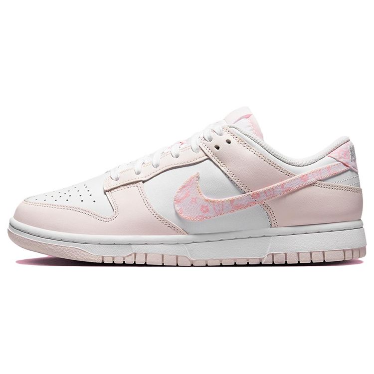 Nike Dunk Low Pink Paisley Damen Sneaker Weiß Mittel-Soft-Pink Perlmutt-Pink FD1449-100 41