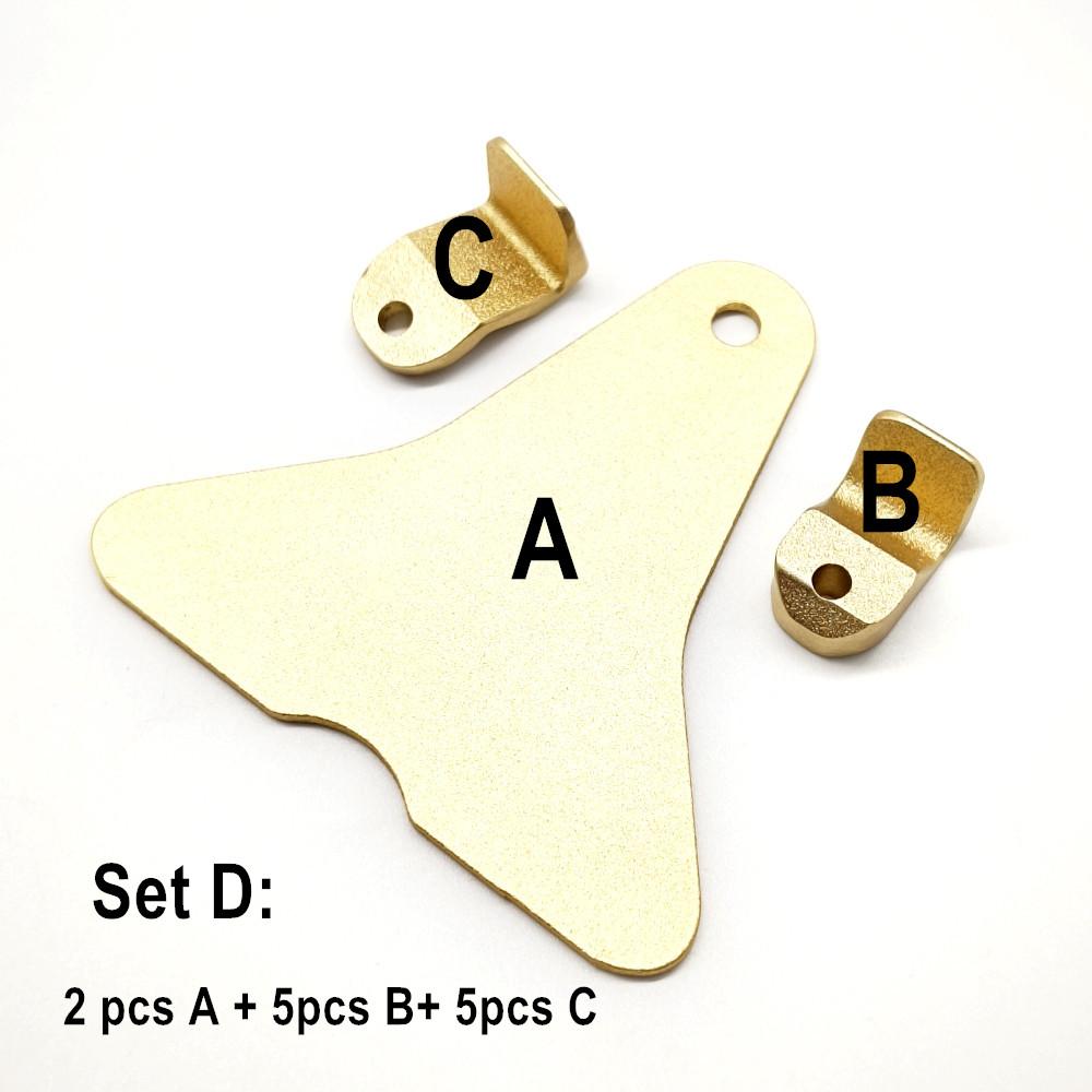 1 Set Dental Tray Dental Anterior Jig Set Lucia Jig Set Dental Lab Abdrucklöffel zur Erzielung einer zentrischen Beziehung Aluminiumlegierung 1 set D