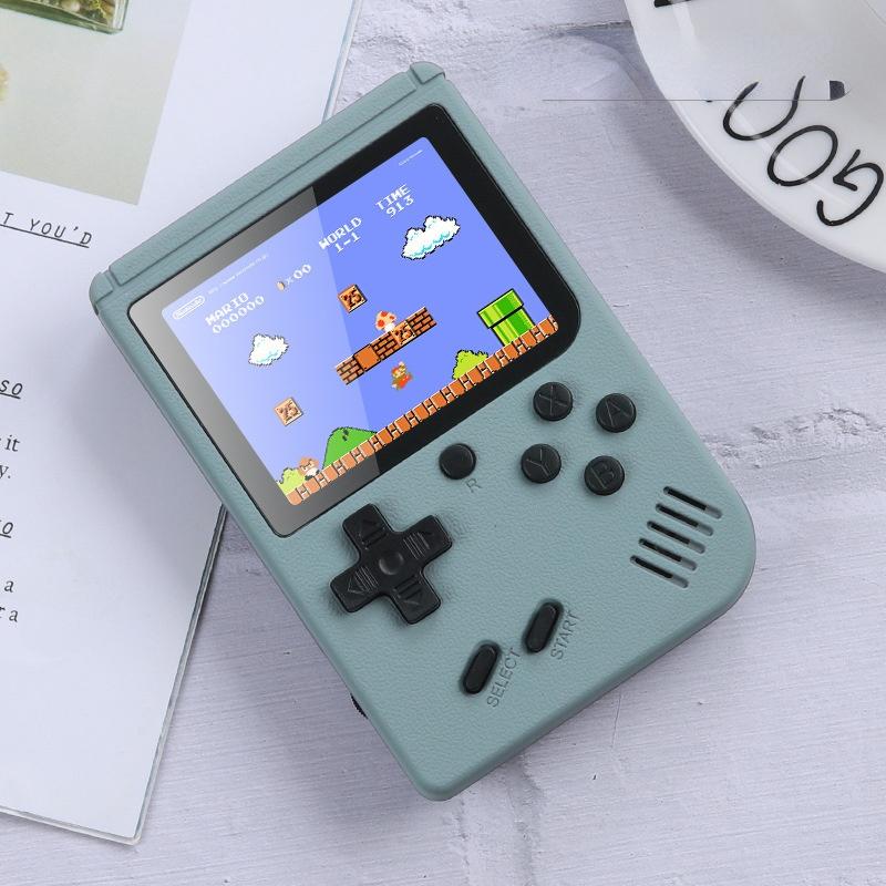 Handheld-Spielekonsole 500 in 1 Retro Mini Tragbarer Spieleplayer mit TV-Ausgang 10cm by 14cm by 5cm grau