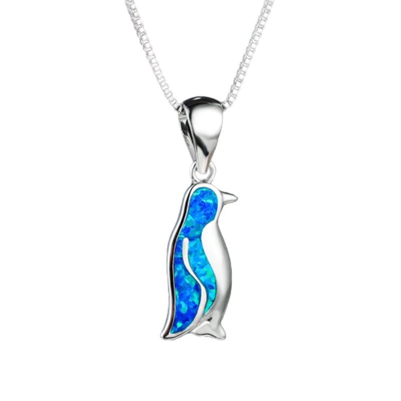 Kreative Q-Version Pinguin Halskette Modisch Niedlich Vielseitig Tierstil Accessoires Geschenk für kleine Mädchen