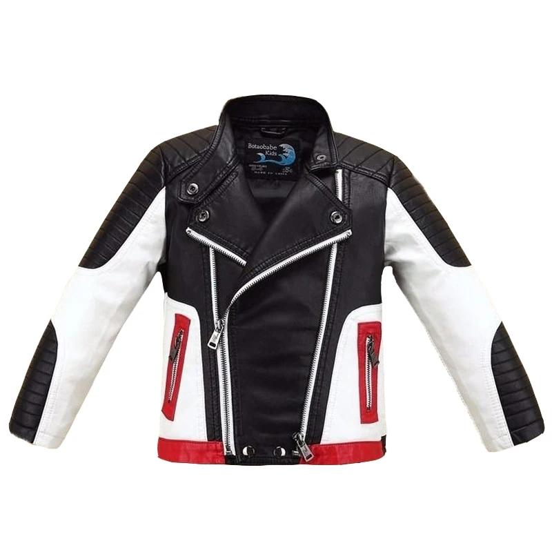 Kinder PU Reversjacke, Oberbekleidungsmantel, Windjacke, Teenager Jungen Kleidung Kinder Outfits Frühling Herbst Kleidung 110 schwarz