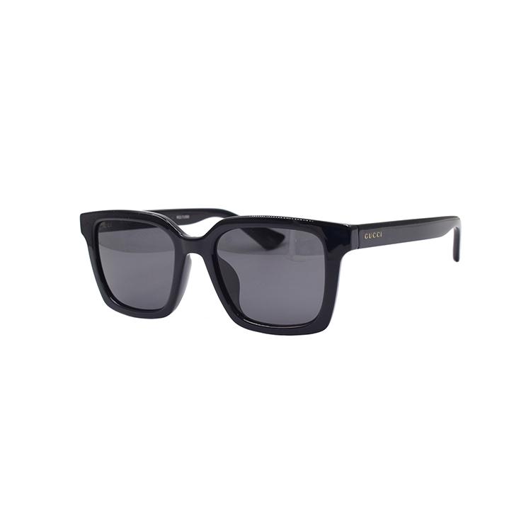 Gucci Minimalistisches Logo Serie Qualitätsplatte Quadratische Sonnenbrille Herren Sonnenbrille GG1582SK-001 Dust Bag+Eyeglass Case (Random Color)