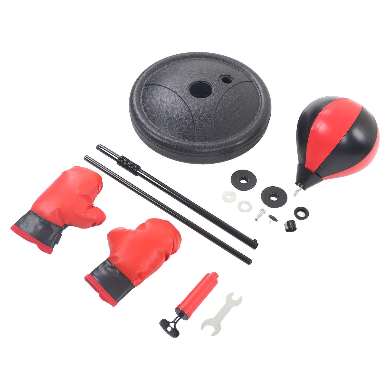 Kinder Boxsack Stabiler Ständer Höhenverstellbar Koordination Verbessern Boxhandschuhe Sack