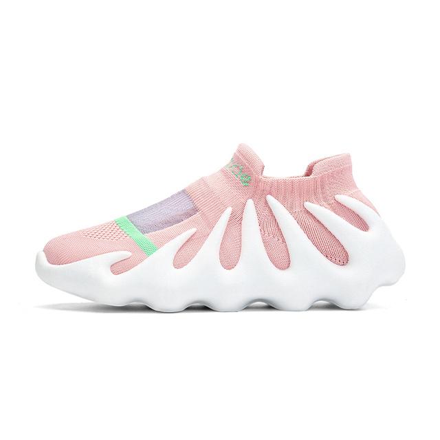 Casual Sneakers Herren Damen Atmungsaktive Modeschuhe Outdoor Leichte Sportschuhe Walking Platform Damen Sneakers Schwarz 37 rosa
