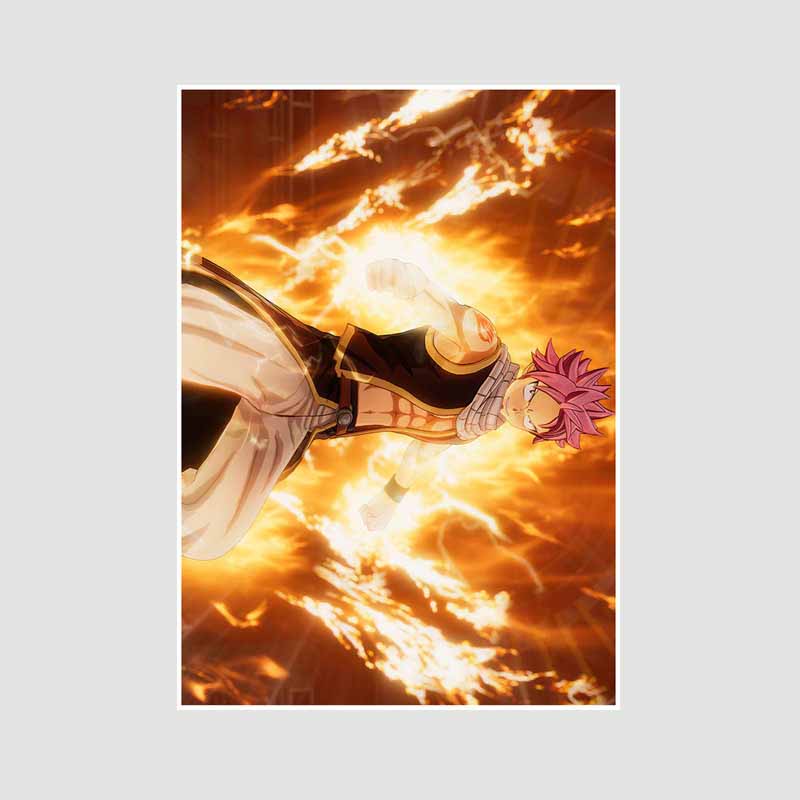 Klassische Anime Fairy Tail-Poster und Drucke, Wohnkultur, Retro-Weißpapier, hochauflösendes Poster, Wandkunst, Bild, Wohnzimmer-Dekoration, Wandbild 30x21cm