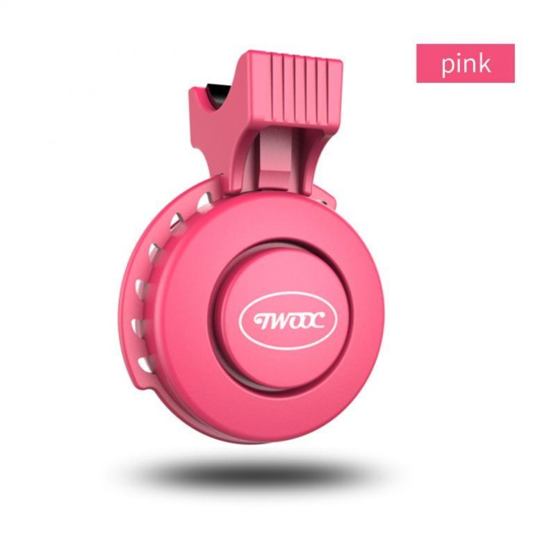 Fahrrad Elektrische Hupe USB Lade Elektrische Glocke Elektrische Roller Horn Reit Ausrüstung Alarm Ring Fahrrad Glocke Fahrrad Zubehör rosa