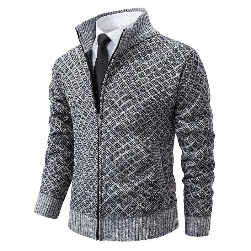 Herren Strickjacke Dicke Strickjacke Winter Warme Strickjacke Reißverschluss Strickjacke XXXL