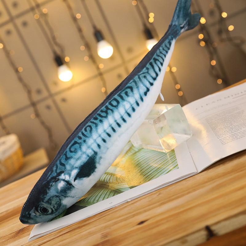 Haustierbedarf Katzenspielzeug Langeweilevertreiber Katzenminze Plüsch Simulierte Fische 20cm Simulierte Fische Ohne Reißverschluss Mit Versteckter Katzenminze (as the picture,20CM) white