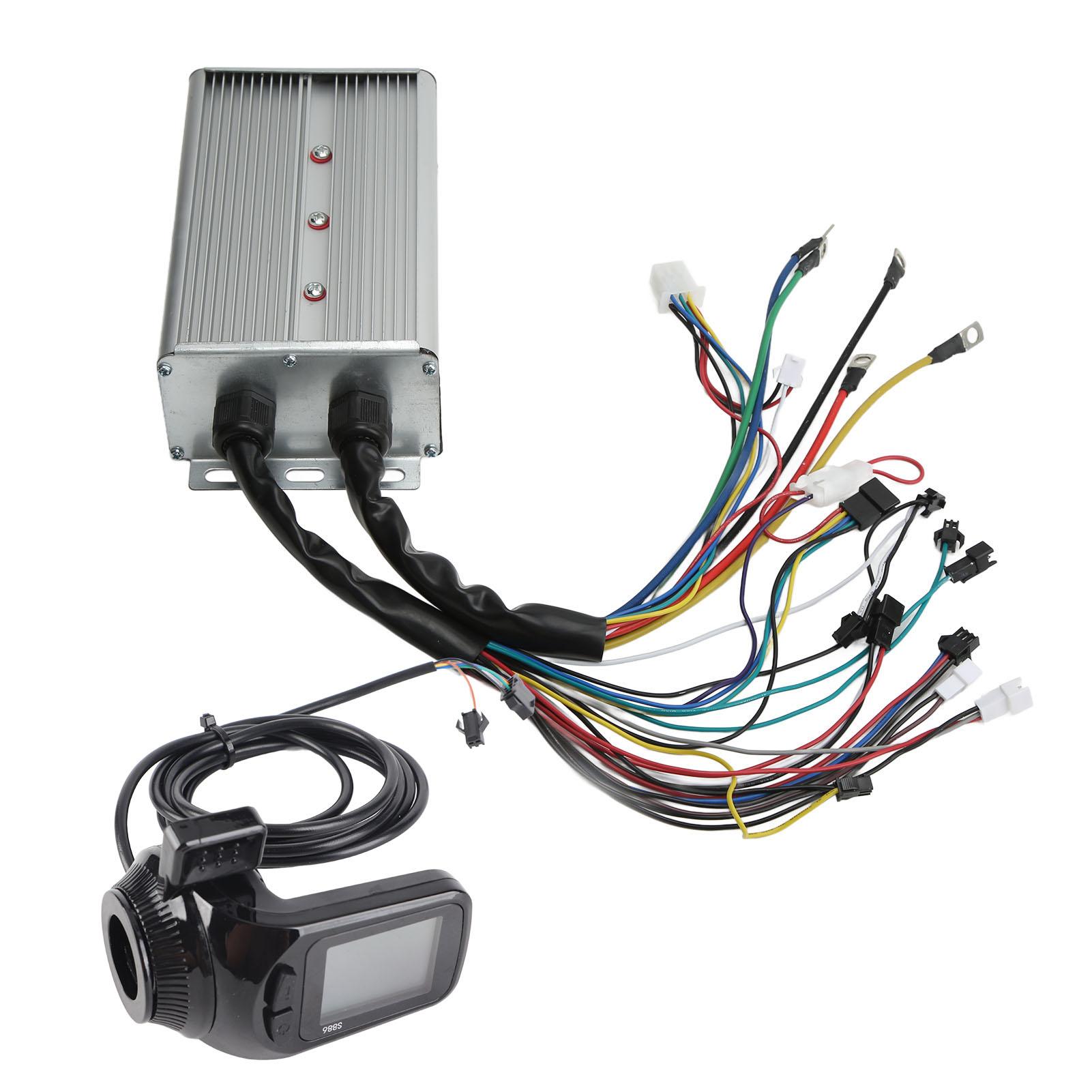 48V 60V 1500W Bürstenloser Controller LCD Display Kit Elektrofahrrad Roller Bürstenloser Controller