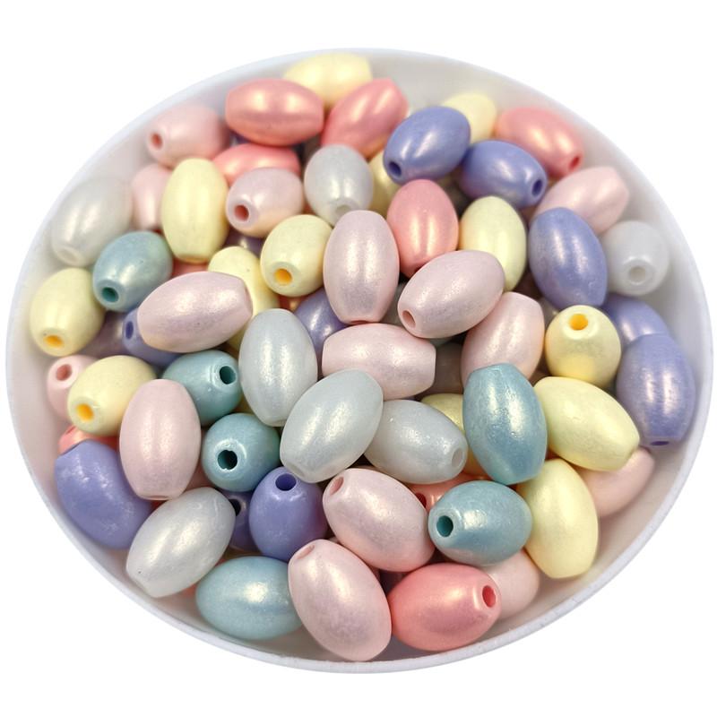 Nähzubehör für DIY für Halskette Armband Lose Perlen Macaronfarbe für Handgemachtes Acryl Facettierte Perlen 10 Stück Perlen bunt