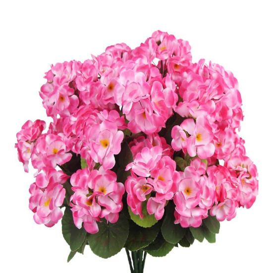 Künstliche Begonien, Bündel, wiederverwendbar, für Hochzeiten, Partys, Dekoration, Kunstblumen, künstliche Begonien, für Zuhause, Innenbereich, Garten, Veranda, Dekoration rosa