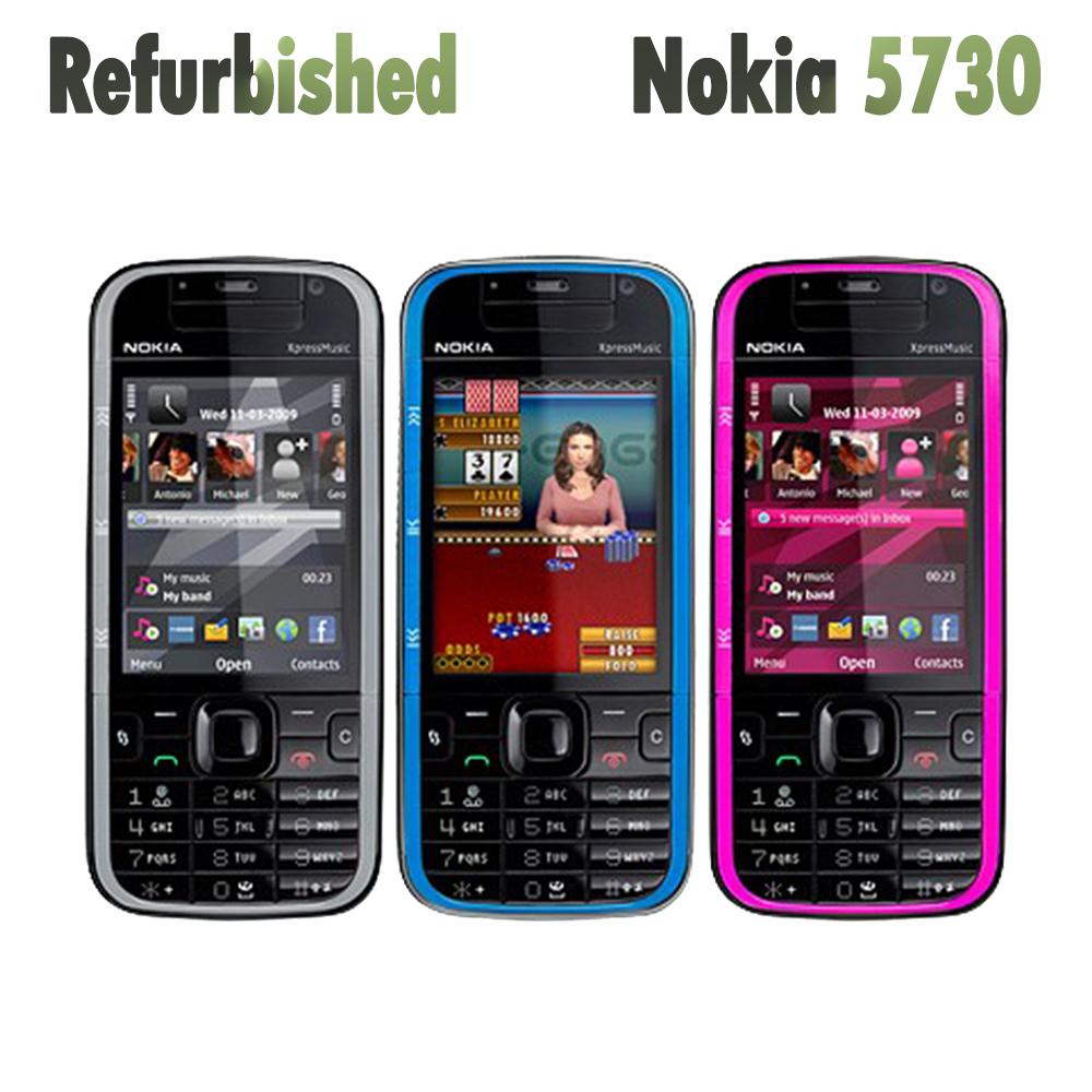 90% neues Aufgearbeitetes Nokia Original Nokia 5730 XpressMusic Mobiltelefon Simple set blau