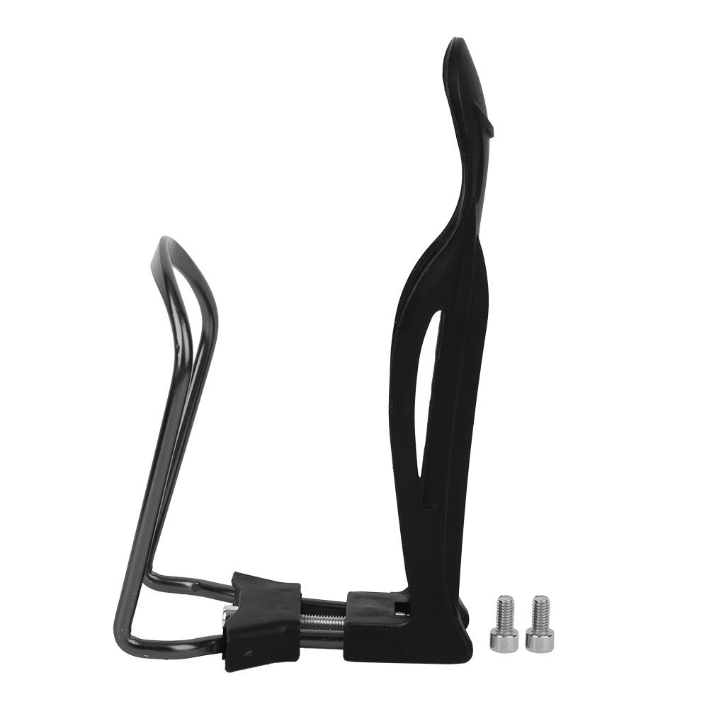 Aluminiumlegierung Verstellbarer Fahrrad-Wasserflaschenhalter Radfahren Fahrrad Fahrrad Halter Zubehör Schwarz schwarz