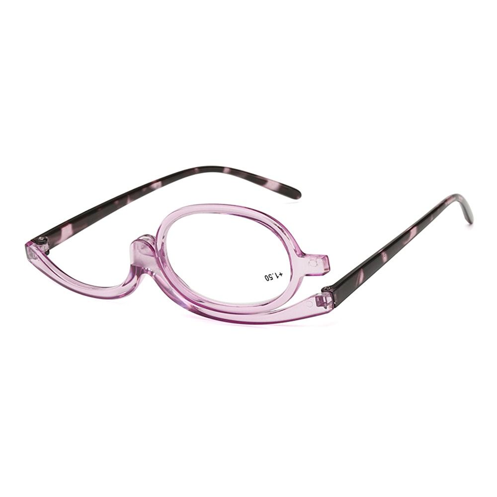 Vision Care Rotierende Make-Up Lesebrille Brillen Kosmetikbrille Klappbrille Frau Strength 1.00 violett