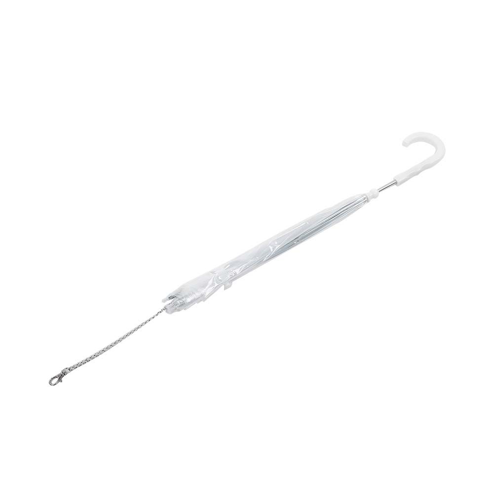 Innovativer Haustier-Regenschirm Hunde Katzen Regenschirm mit Zugkabelkette für Regen-SpaziergängeTransparent transparent