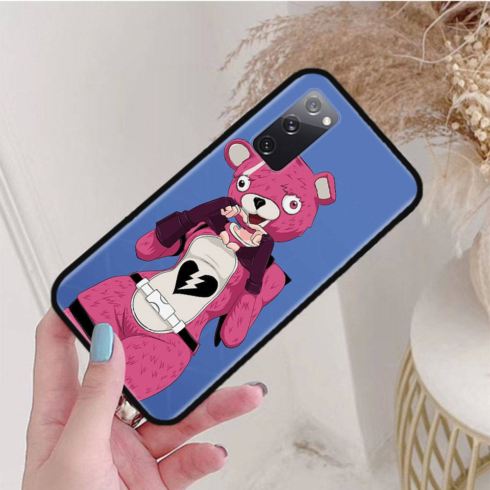 Schwarze Hülle für Samsung Note 20 Lite S24 Ultra S23 A03 A05 A06 A11 A71 A15 A16 A13 A24 A25 A33 A52 A53 A50 M55 M35 Plus F-93 Lustiges Fortnite Samsung Note 20 Ultra himmelblau