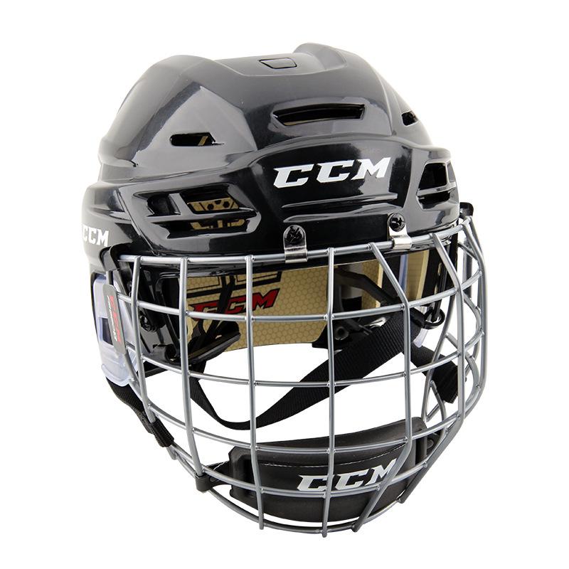 CCM Eishockey und Rollhockey Helm für Erwachsene & Kinder - Torwart Sturzschutz Mütze White XL 60-64cm