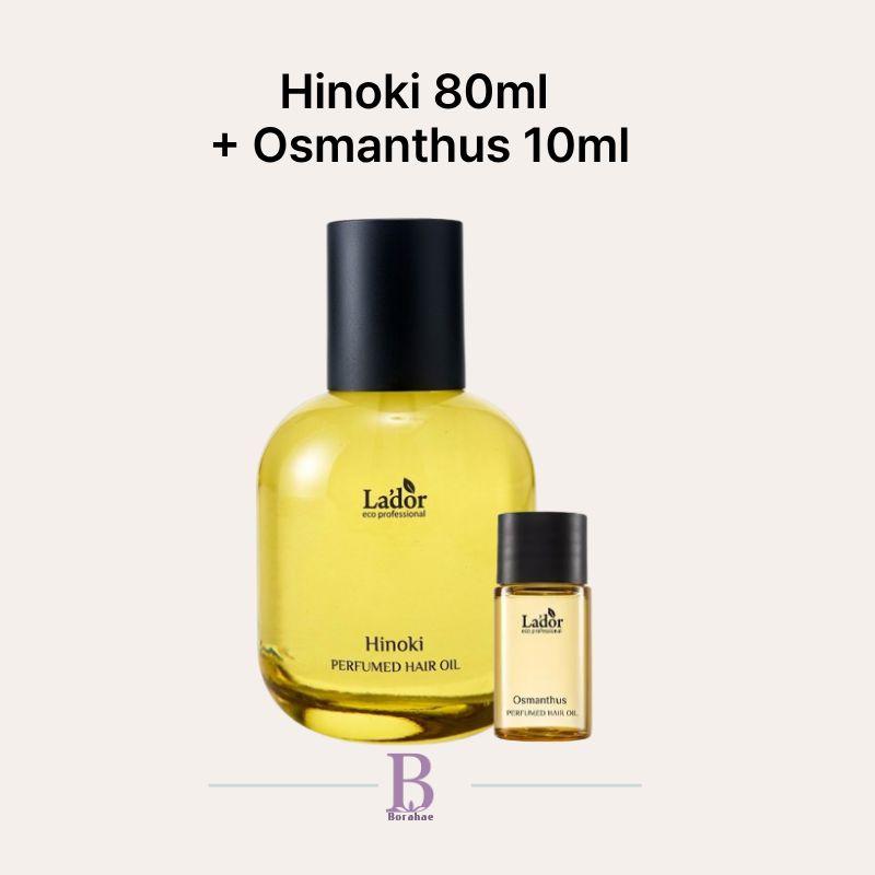 LADOR BTS JIMIN Haaröl Angel Muguet 80ml + Spezielles Geschenk Mini-Fotobuch / 2,71 fl.oz Osmanthus 4)Hinoki 80ml + Osmanthus 10ml